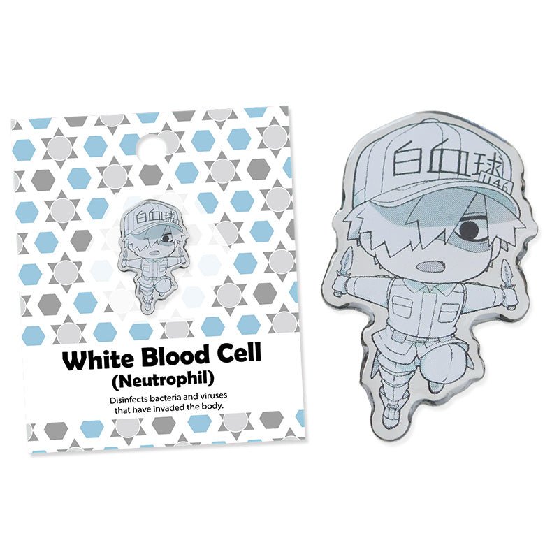 工作細胞 金屬角色徽章 - Microworks ACG