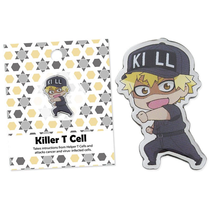 工作細胞 金屬角色徽章 - Microworks ACG