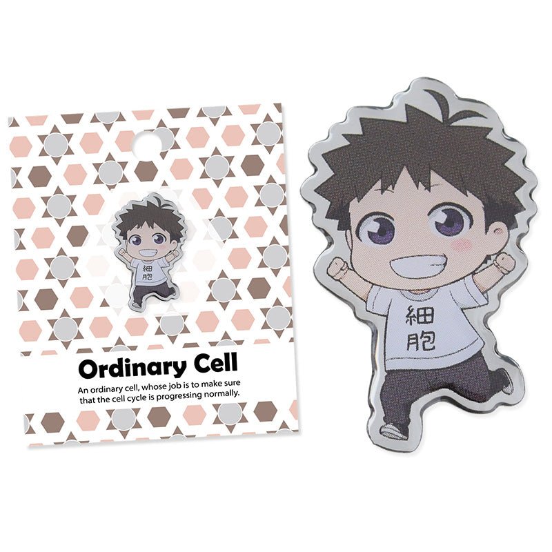 工作細胞 金屬角色徽章 - Microworks ACG