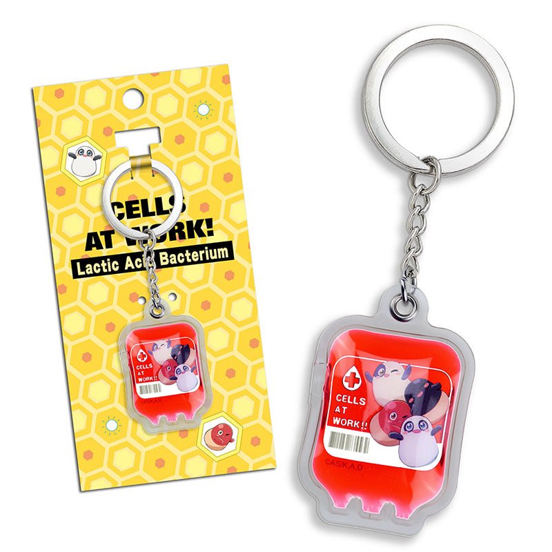 工作細胞 血袋鎖匙扣 D款 乳酸菌 - Microworks ACG