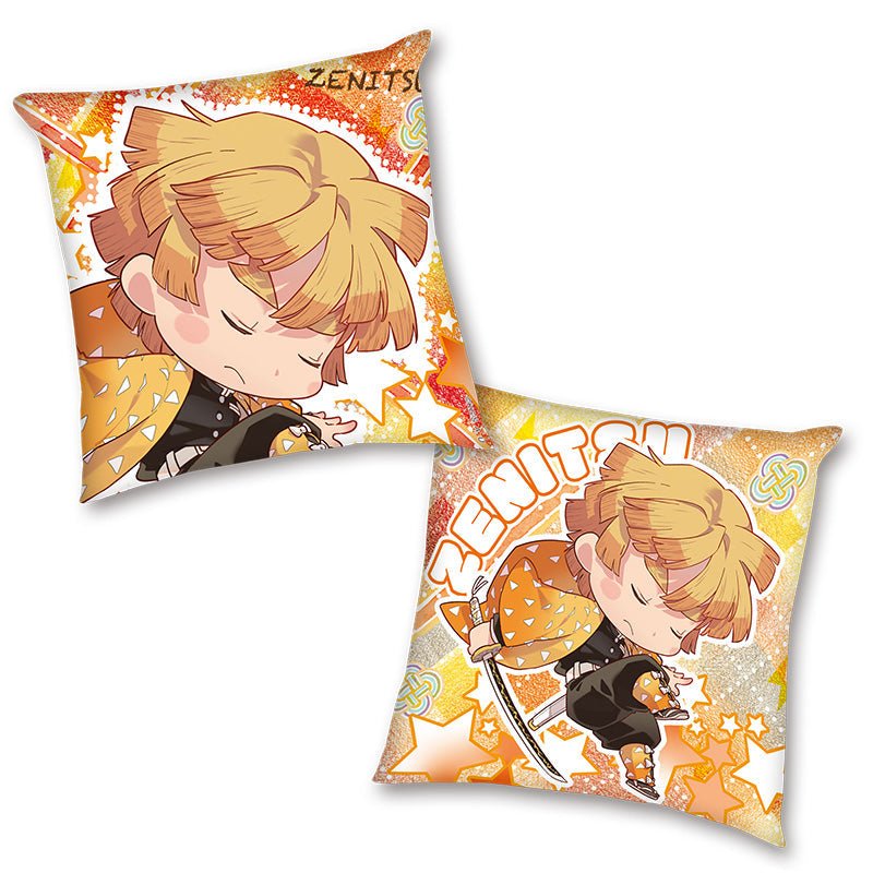 鬼滅之刃 抱枕(全彩35×35) C款 Q版 我妻善逸 - Microworks ACG