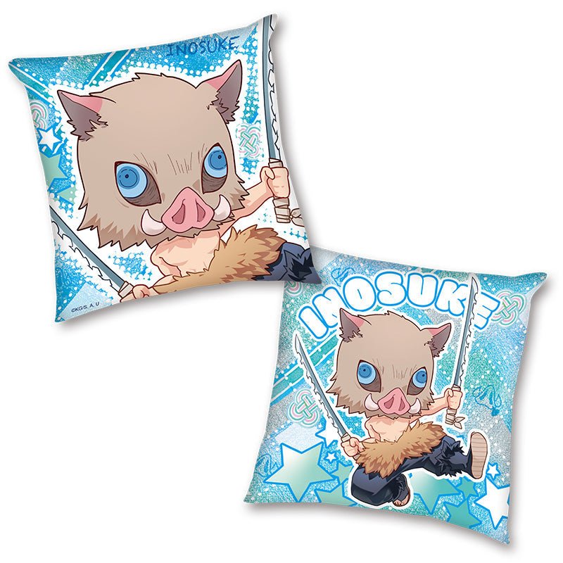 鬼滅之刃 抱枕(全彩35×35) D款 Q版 嘴平伊之助 - Microworks ACG