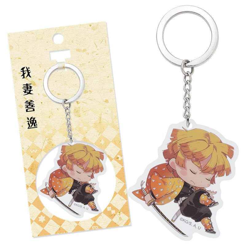 鬼滅之刃 壓克力鎖匙扣 G款 Q版 我妻善逸 - Microworks ACG