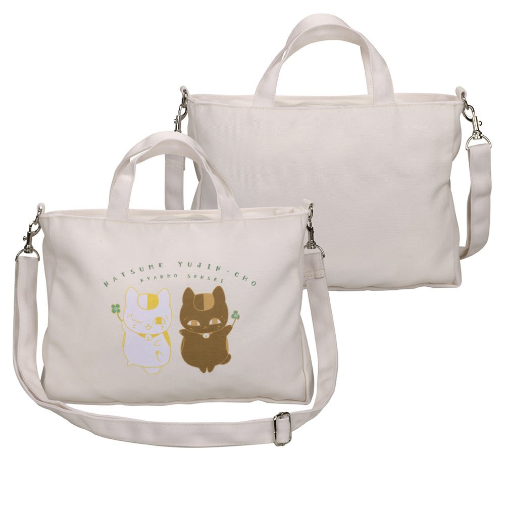 夏目友人帳 側背包(簡約兩用) A款 貓咪老師+黑貓 - Microworks ACG
