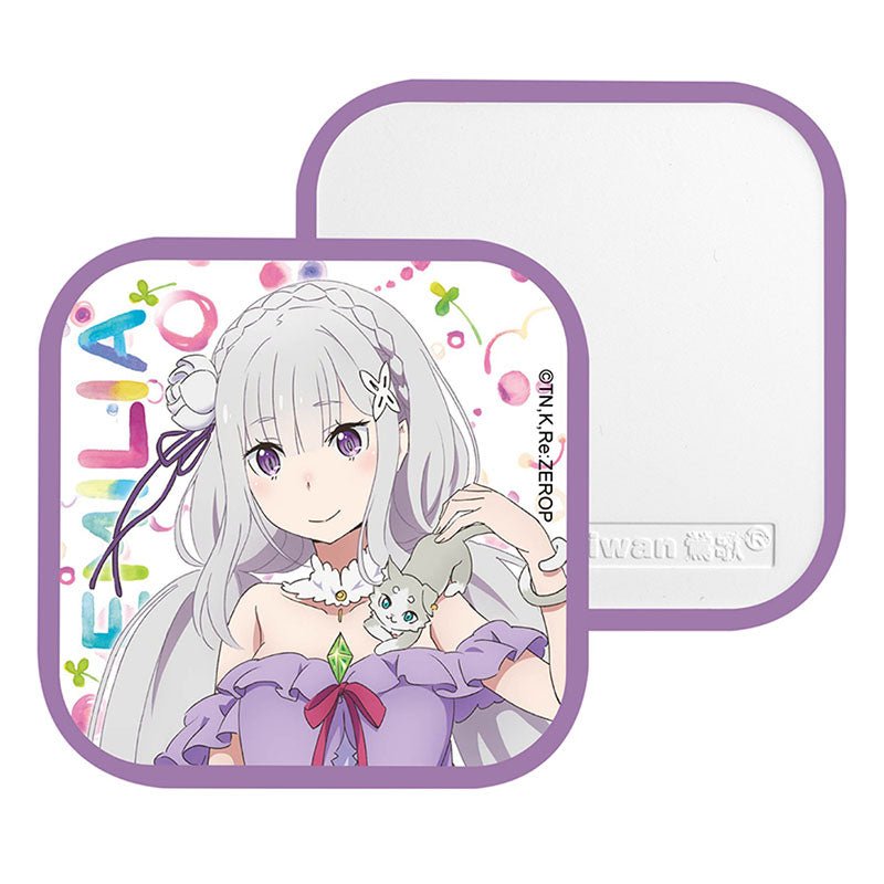從零開始 方型吸水杯墊 A款 愛蜜莉雅 - Microworks ACG