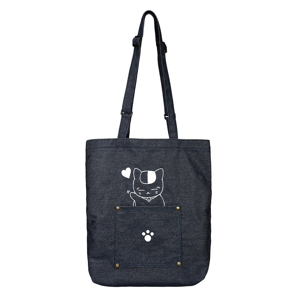 夏目友人帳 帆布托特包(口袋) A款 貓 - Microworks ACG