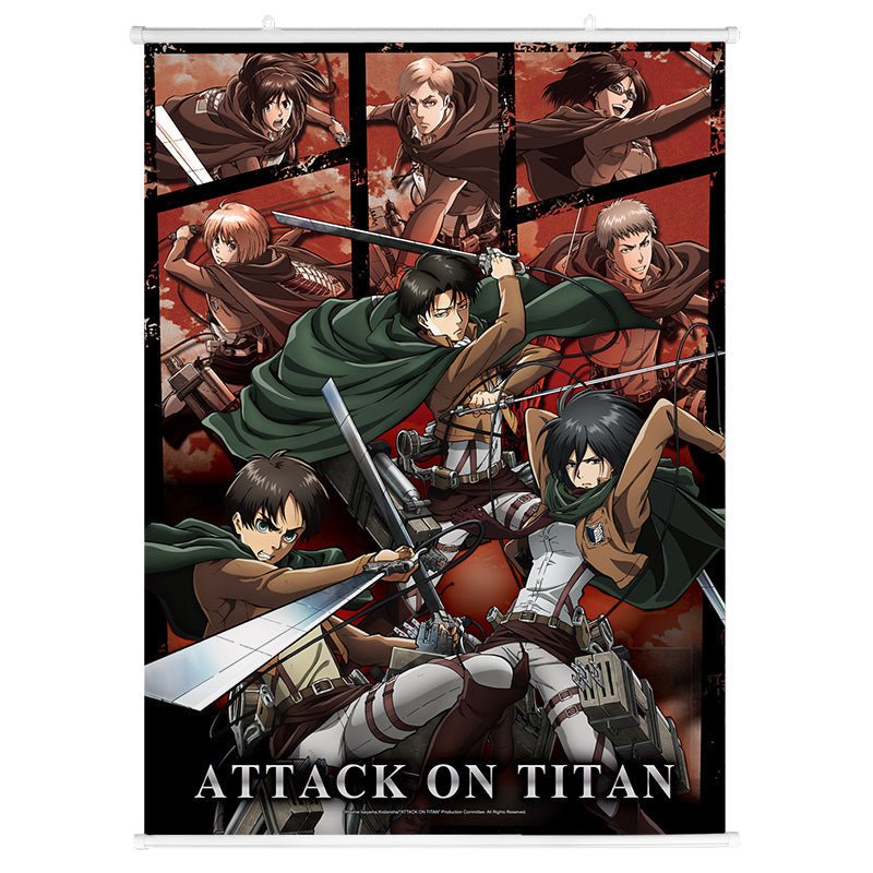 進擊的巨人 布掛畫(直向) B款 綜合 - Microworks ACG