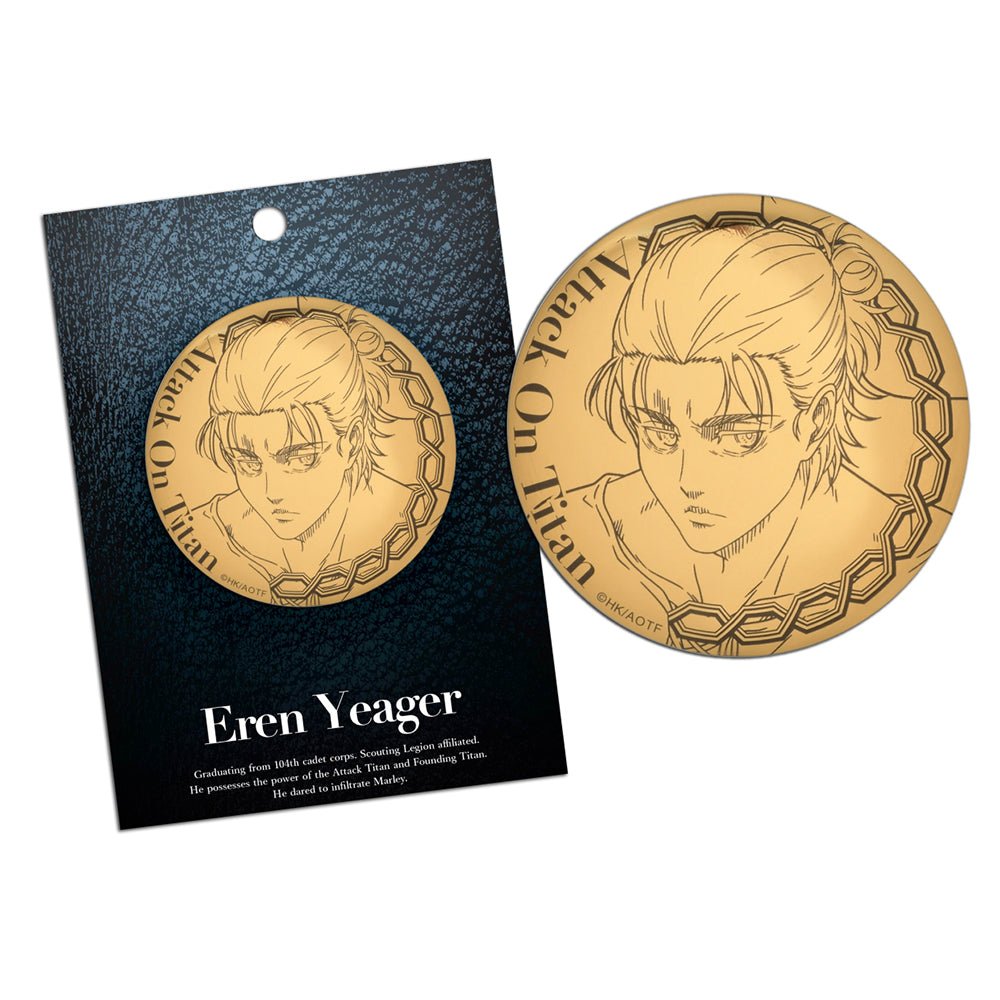 進擊的巨人 金屬風胸章 A款 艾連 - Microworks ACG