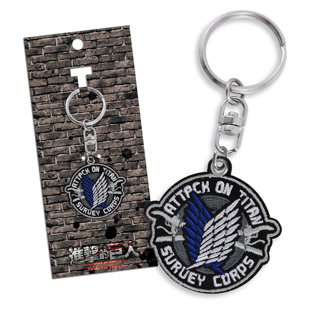 進擊的巨人 鎖匙扣(立體刺繡) A款 - Microworks ACG