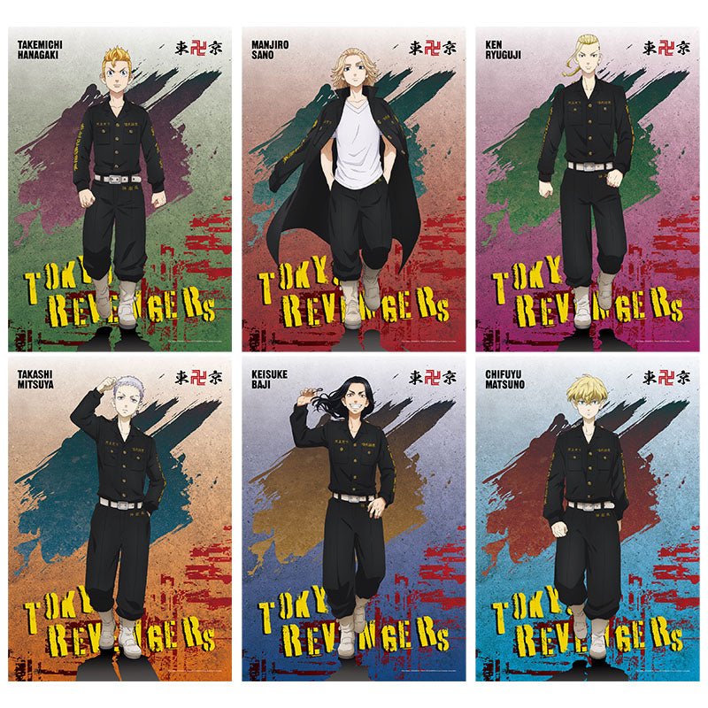 東京復仇者 銀箔海報(6入) A款 - Microworks ACG