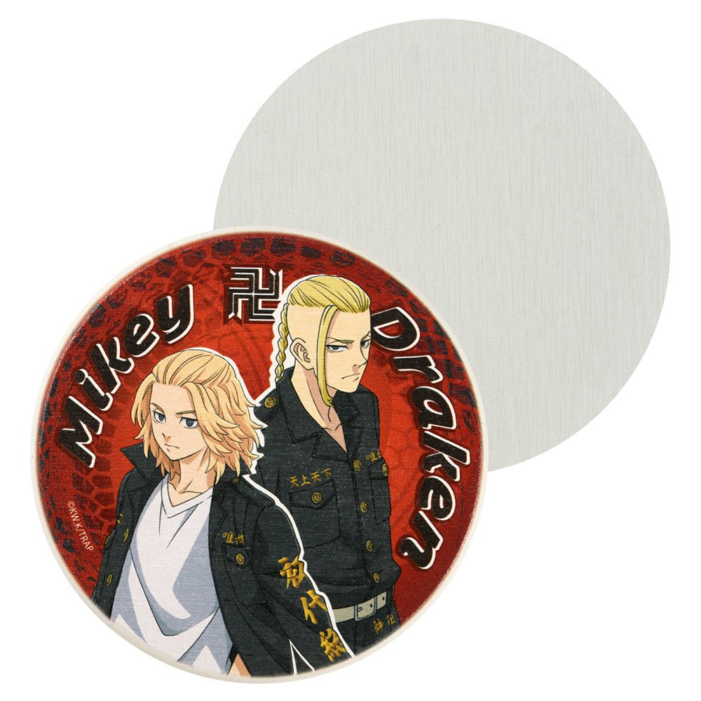 東京復仇者珪藻土杯墊 A款 Mikey+Draken - Microworks ACG