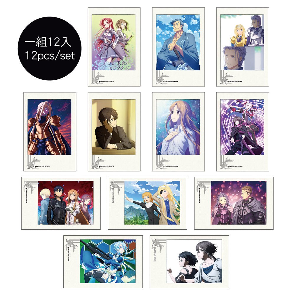 刀劍神域Ⅲ 拍立得風明信片組(12入) A款 綜合 - Microworks ACG
