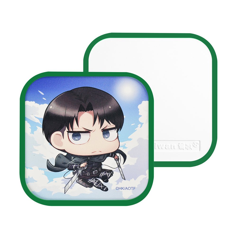 進擊的巨人 方型吸水杯墊 A款 里維 - Microworks ACG
