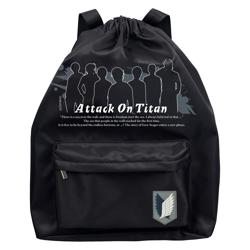 進擊的巨人 輕便束口後背包 A款 - Microworks ACG