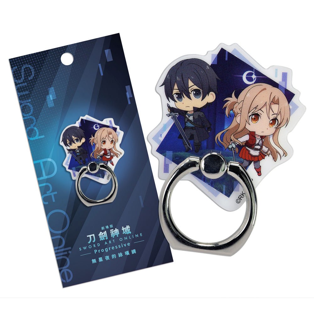 刀劍神域Progressive 壓克力手機扣環立架 A款 桐+亞 - Microworks ACG