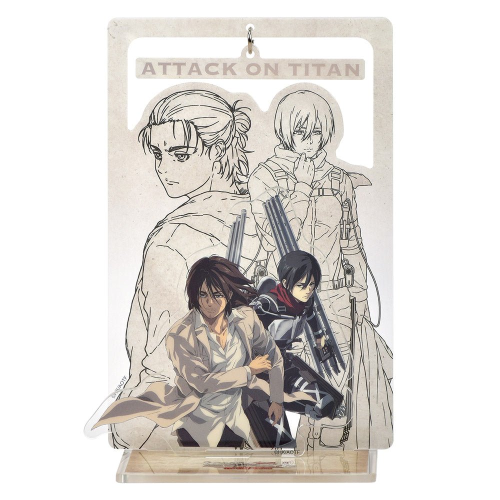 進擊的巨人 立牌組(壓克力墜飾) C款 艾+米 - Microworks ACG