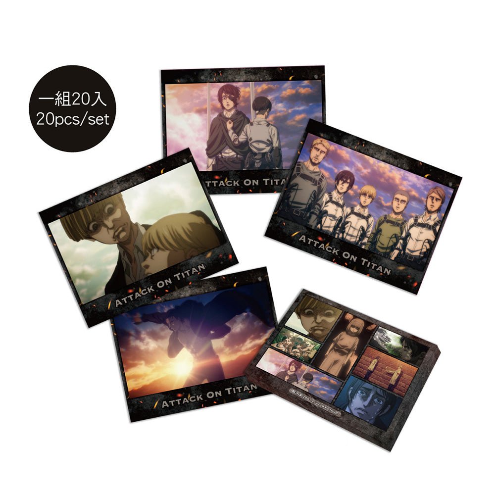 進擊的巨人 明信片組(20入) C款 綜合 - Microworks ACG