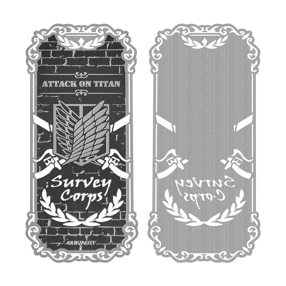 進擊的巨人 書籤(造型雕花金屬) A款 調查兵團 - Microworks ACG