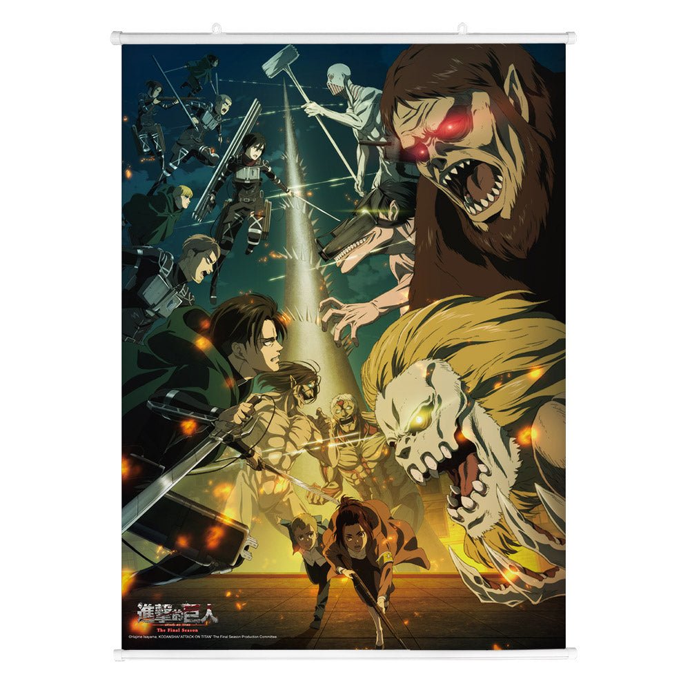 進擊的巨人 布掛畫(直向) D款 綜合 - Microworks ACG