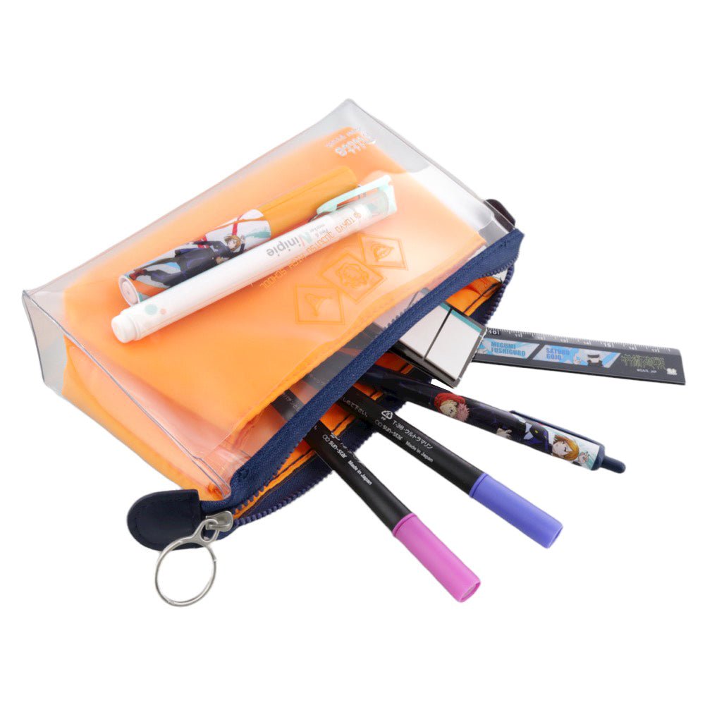 咒術迴戰 mitte 透明收納筆袋 虎杖色 - Microworks ACG