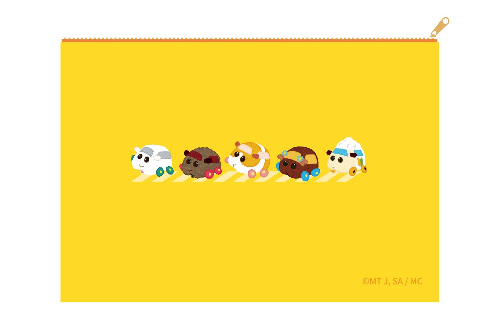 Pui Pui 天竺鼠車車 收納包 - Microworks ACG