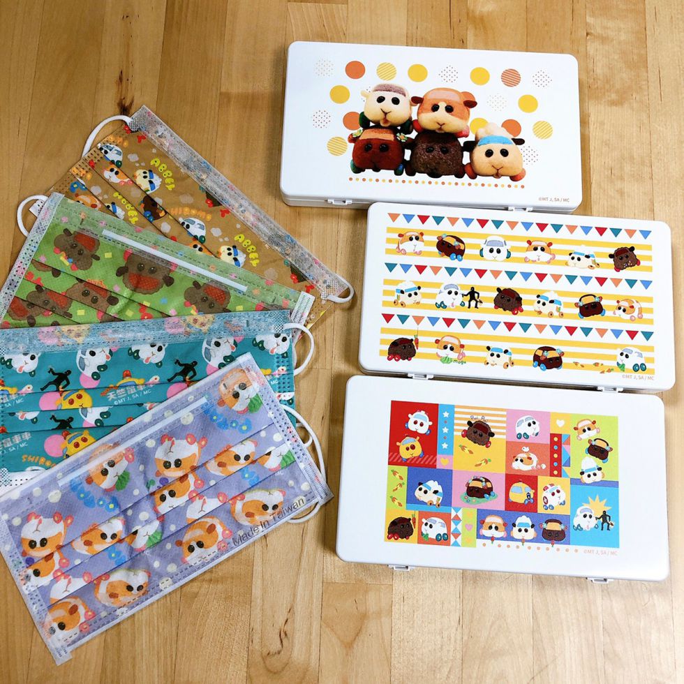 Pui Pui 天竺鼠車車 口罩收納盒 - Microworks ACG