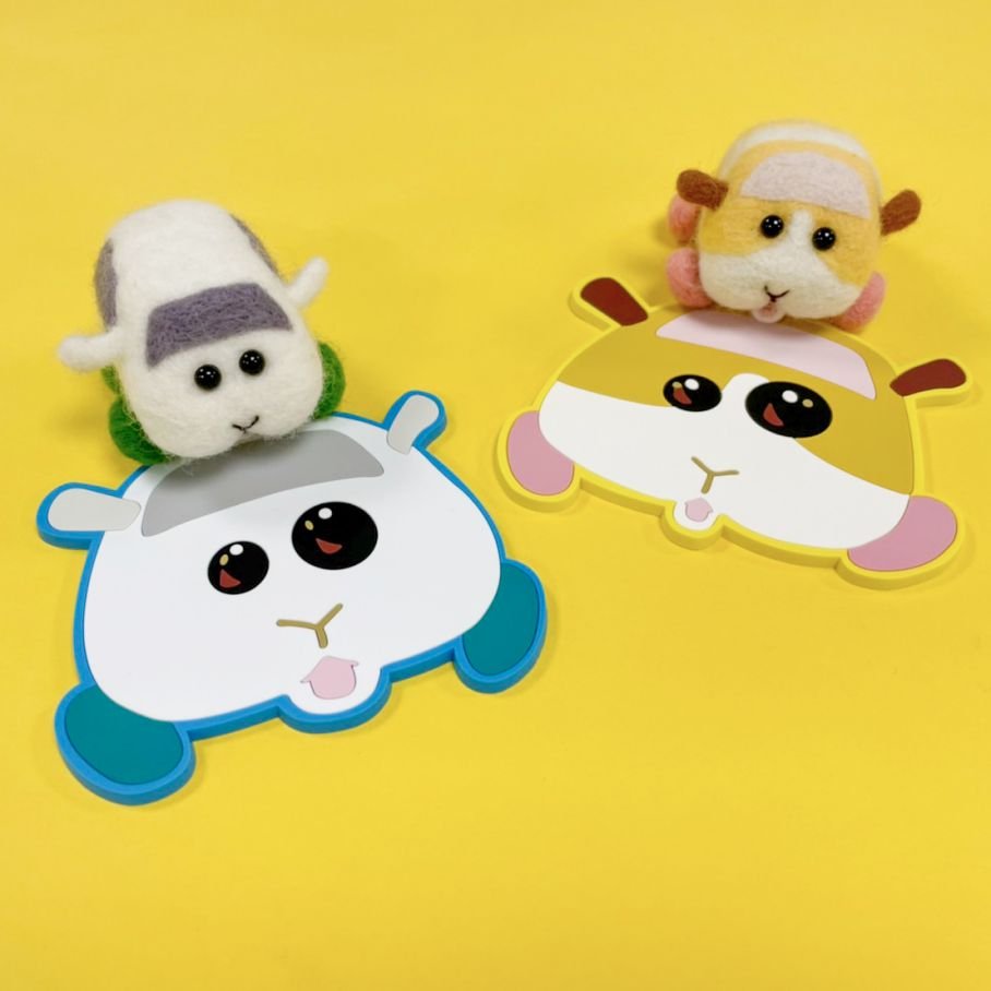 Pui Pui 天竺鼠車車 軟膠杯墊 - Microworks ACG