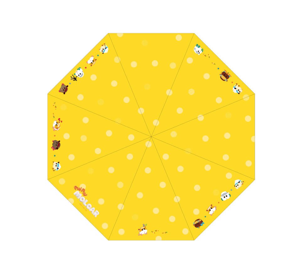 Pui Pui 天竺鼠車車 全遮光折傘(縮骨遮) - Microworks ACG