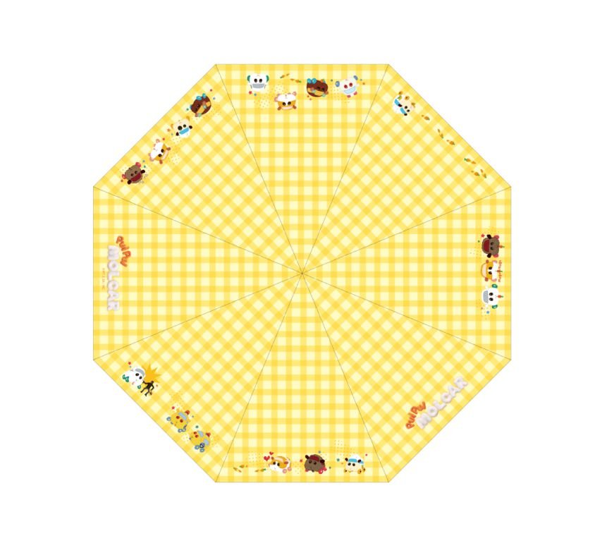 Pui Pui 天竺鼠車車 全遮光折傘(縮骨遮) - Microworks ACG