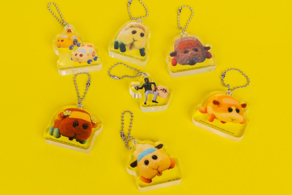 Pui Pui 天竺鼠車車 壓克力吊飾扭蛋 (一個隨機) - Microworks ACG