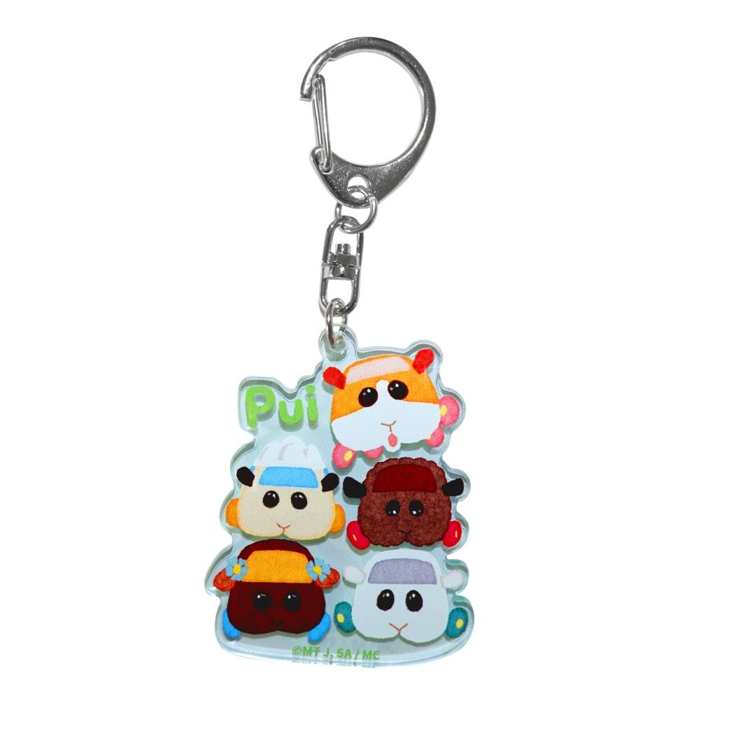 Pui Pui 天竺鼠車車 壓克力鎖匙扣 - Microworks ACG