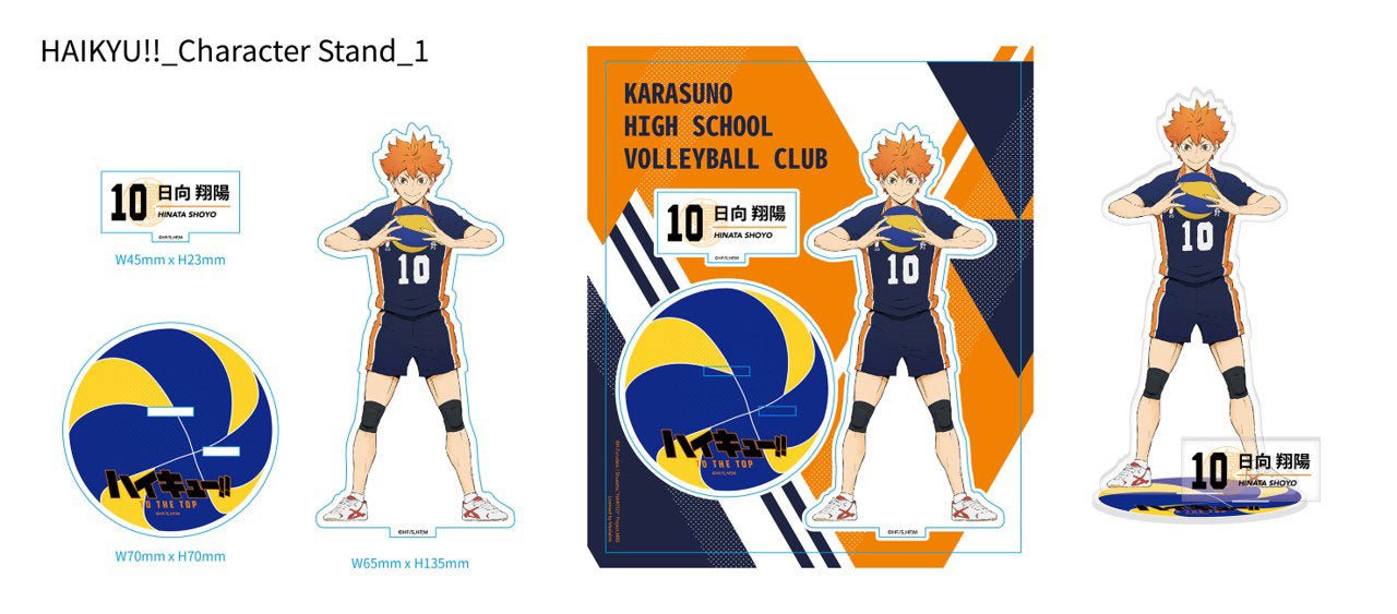 排球少年!! 排球底座角色立牌 - 日向翔陽 - Microworks ACG