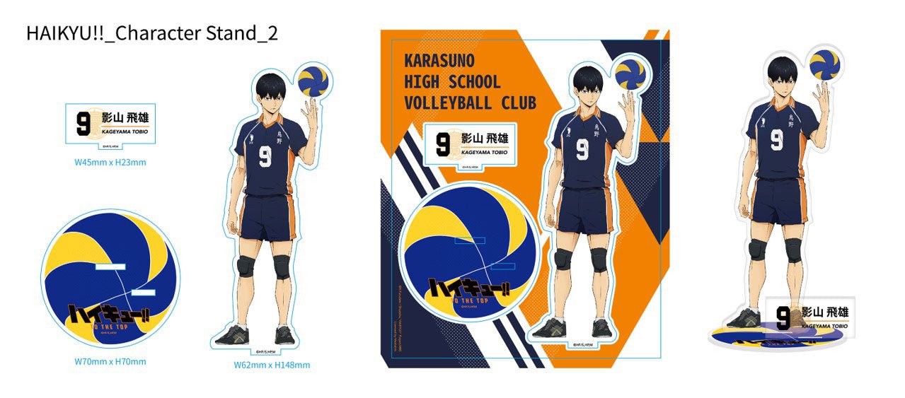 排球少年!! 排球底座角色立牌 - 影山飛雄 - Microworks ACG