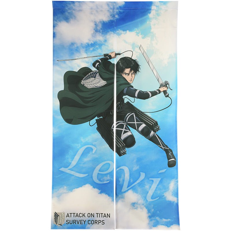 進擊的巨人 長門簾 85×150cm B款 里維 - Microworks ACG