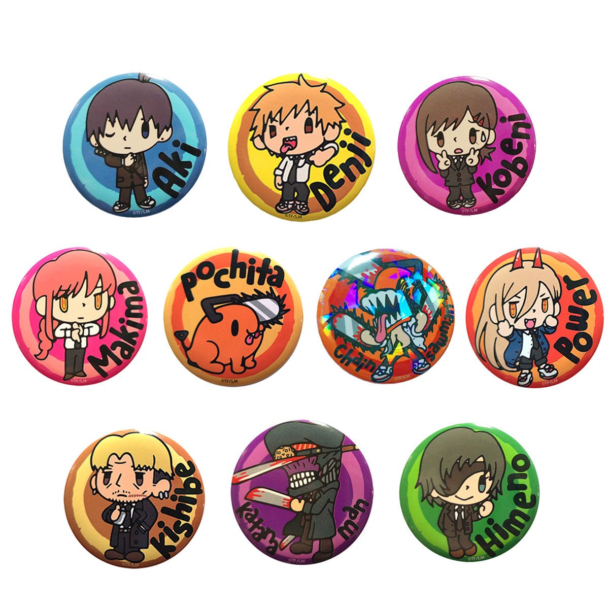 鏈鋸人 Q版襟章 10款盲抽 - Microworks ACG