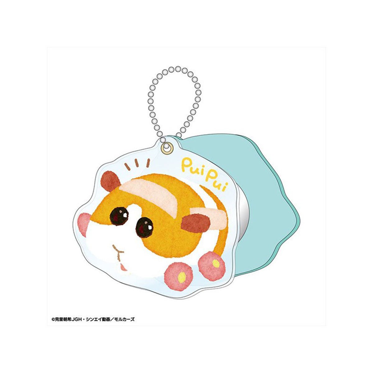Pui Pui 天竺鼠車車 鏡面珠鍊吊飾 - Microworks ACG