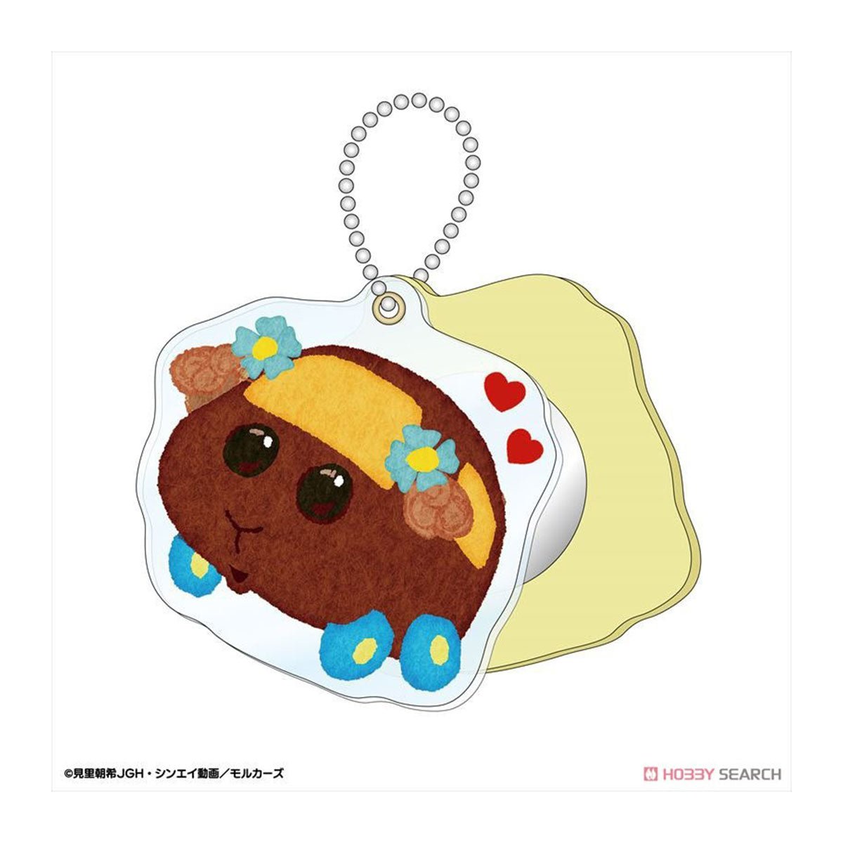 Pui Pui 天竺鼠車車 鏡面珠鍊吊飾 - Microworks ACG