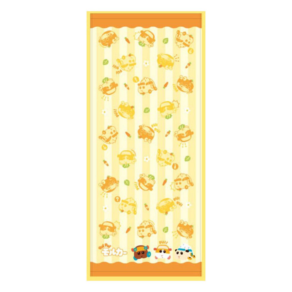 Pui Pui 天竺鼠車車 刺繡毛巾 馬鈴薯 橙色 - Microworks ACG