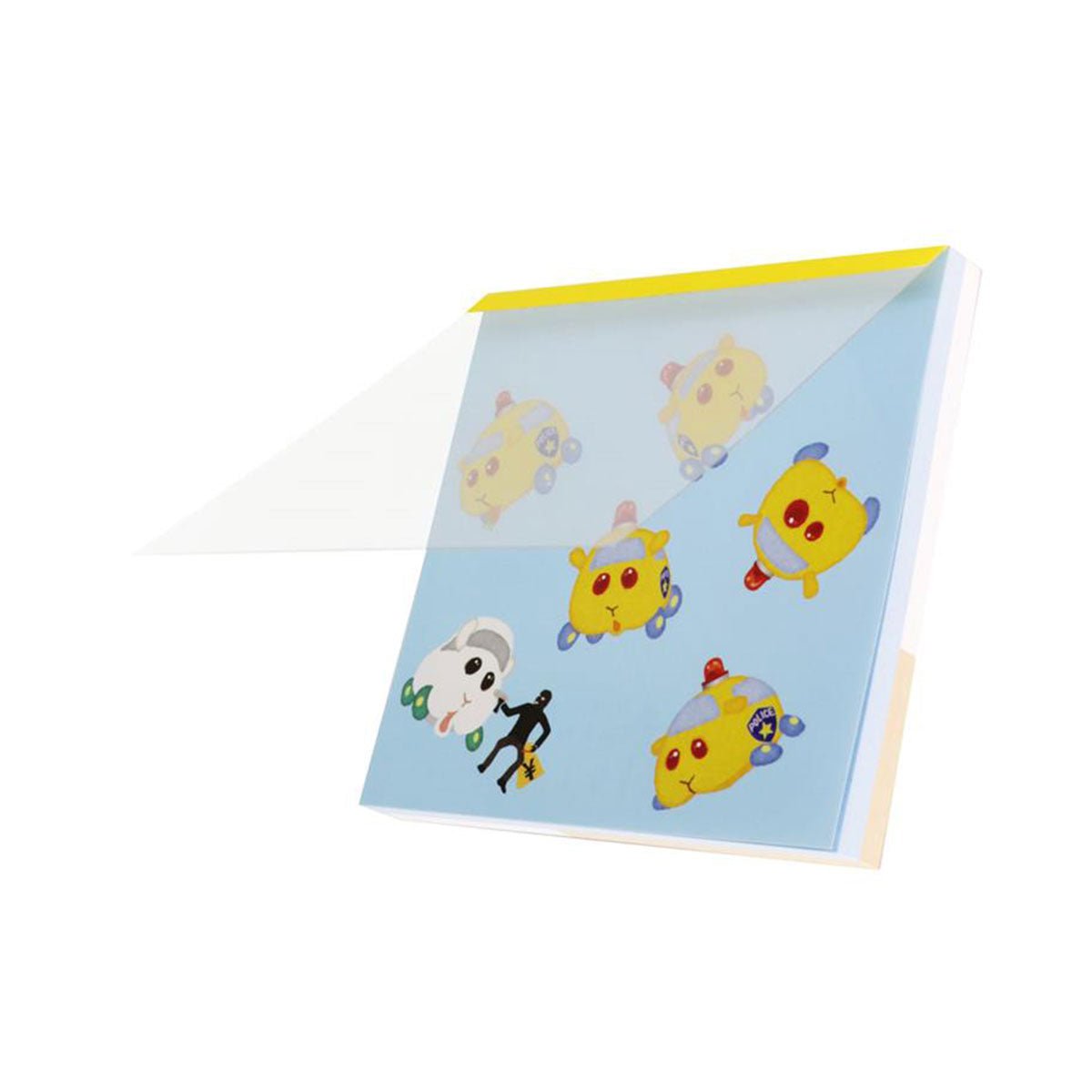 Pui Pui 天竺鼠車車 方形便條紙 - Microworks ACG