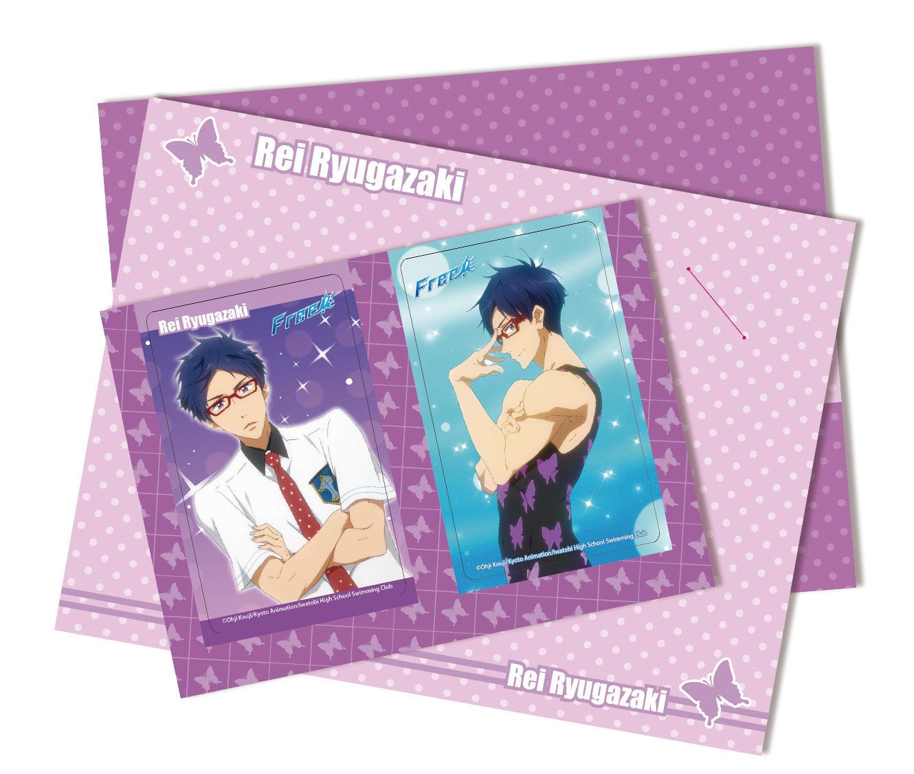 Free! 八達通/卡片貼 蝴蝶紫 - Microworks ACG