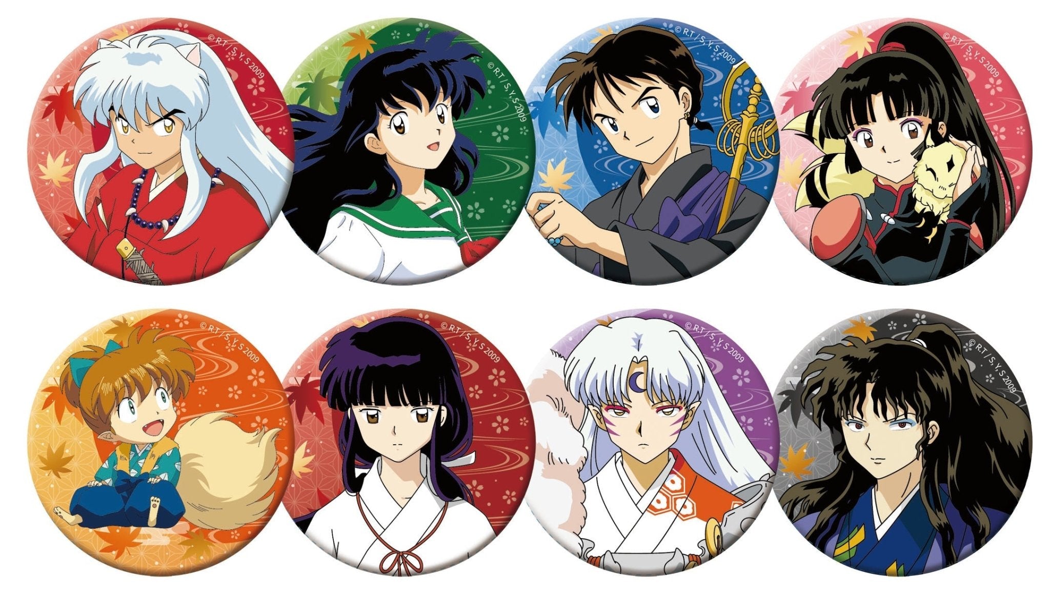 犬夜叉 圓形胸章 一個 (8款隨機) - Microworks ACG