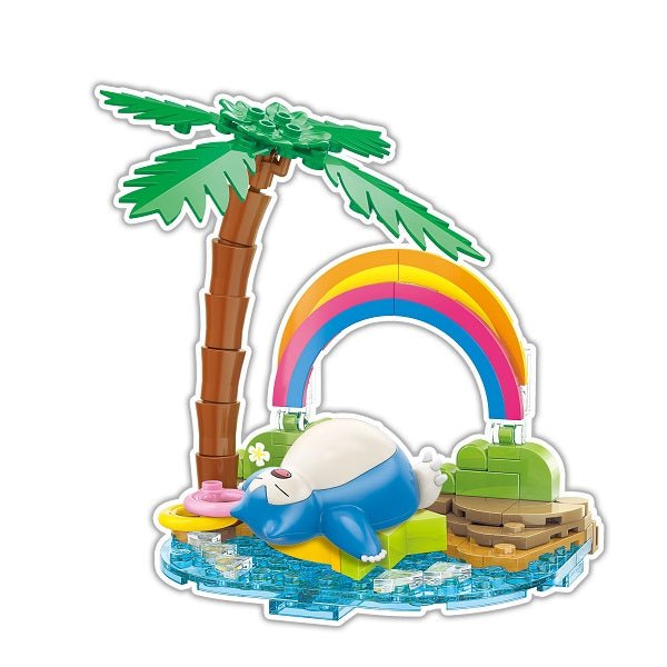 Qman Keeppley 寶可夢小場景積木 卡比獸的休憩時間 - Microworks ACG