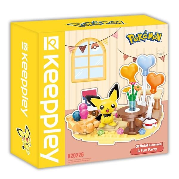 Qman Keeppley 寶可夢小場景積木 皮丘的甜蜜佈置 - Microworks ACG