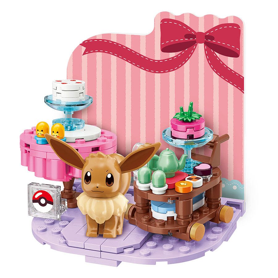 Qman Keeppley 寶可夢小場景積木 伊布的烘培時光 - Microworks ACG