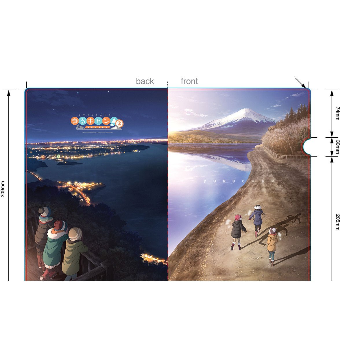 搖曳露營 A4文件夾 富士山 - Microworks ACG